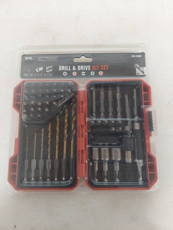 lot 1011 image: Tool Shop 58-Piece Drill and Drive Bit Set