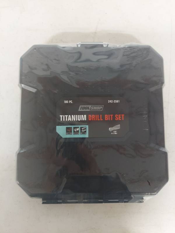 lot 1038 image: Tool Shop 100pc Titanium Drill Bit Set