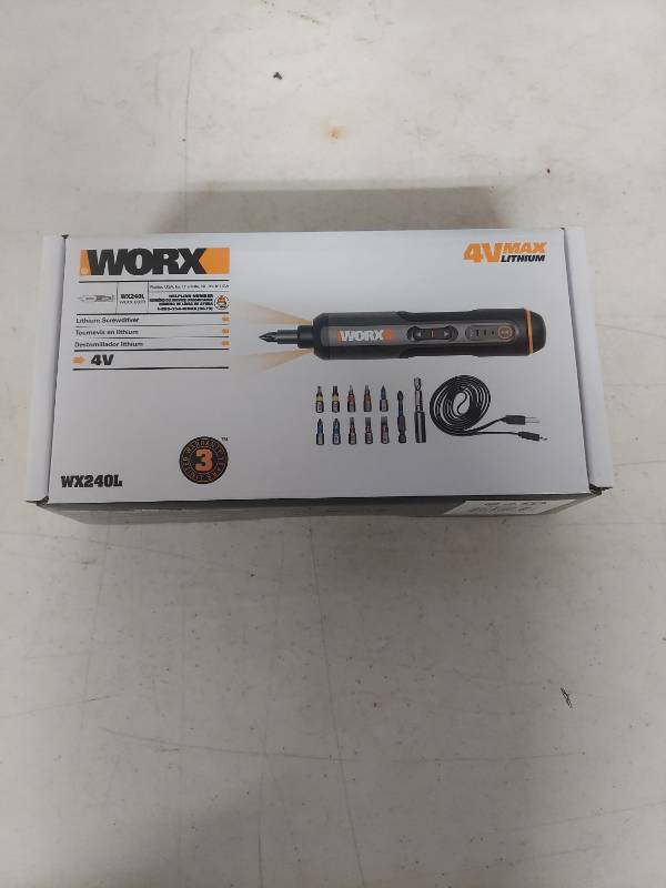 lot 1246 image: WORX 4V Lithium Screwdriver