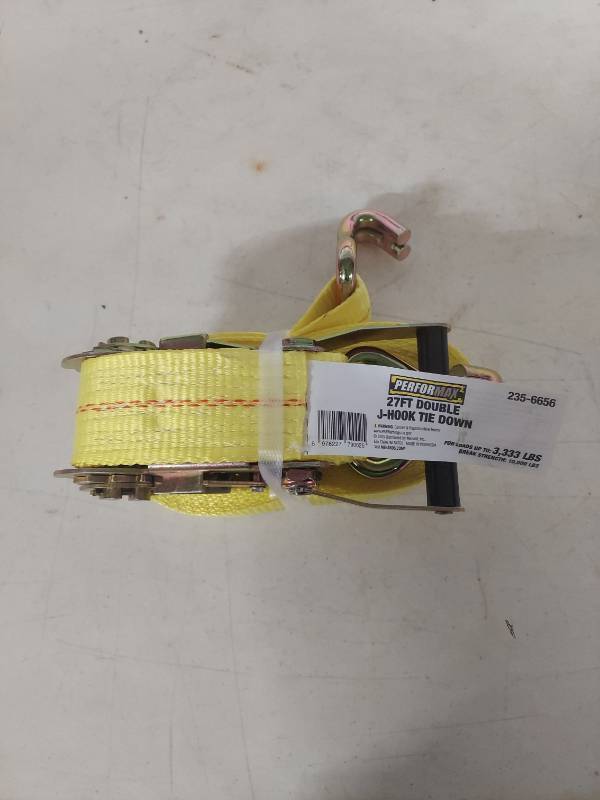 lot 1260 image: Performax 27ft Double J-Hook Tie Down Strap
