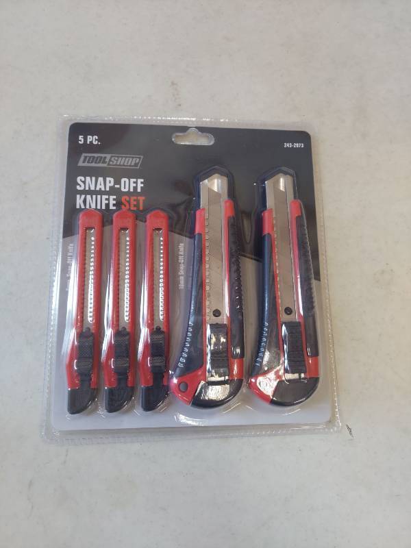 lot 5000 image: 5-Piece Snap-Off Utility Knife Set