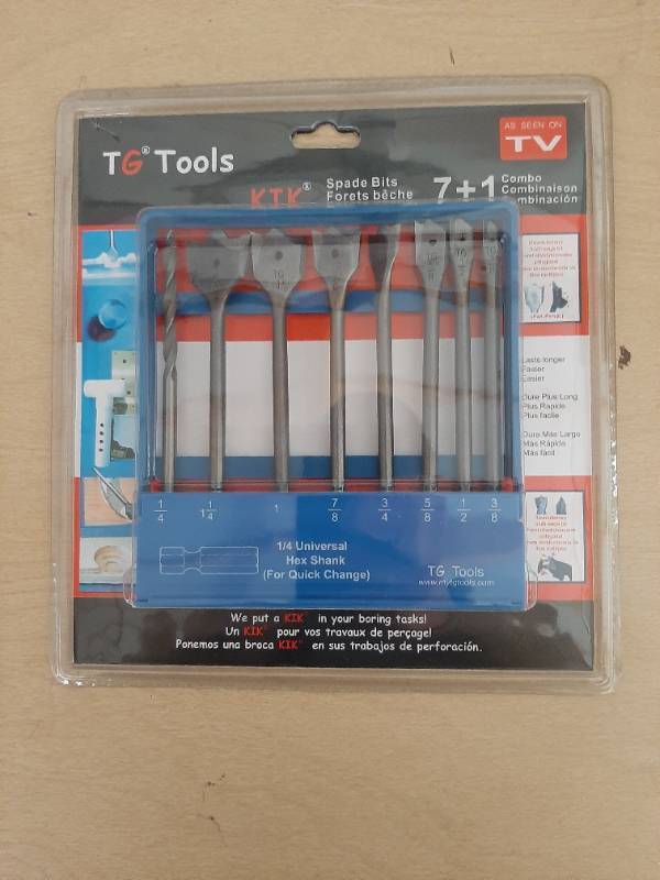 lot 5040 image: TG Tools 71 piece KIK Spade Drill Bit Set.