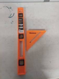 lot 3352 image: Johnson 24 Level and Speed Square Set - Orange