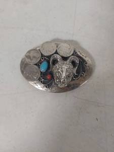 lot 3356 image: Southwestern Buffalo Nickel Belt Buckle