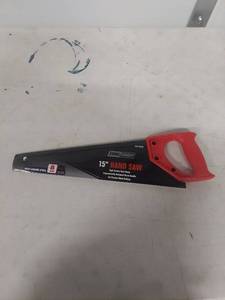 lot 3360 image: Tool Shop 15-inch Hand Saw with Red Handle