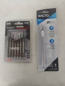 lot 3374 image: X-Acto Knife and 6-Piece Precision Screwdriver Set