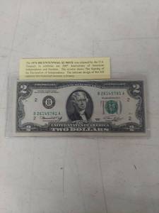 lot 3388 image: 1976 Bicentennial $2 Federal Reserve Note