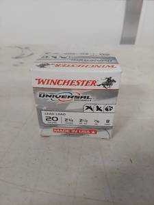 lot 3390 image: Winchester Universal 20 Gauge Shotshells