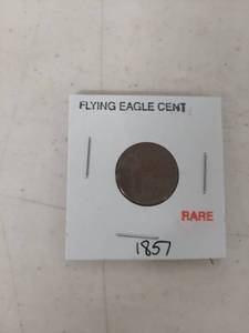 lot 3400 image: 1857 Flying Eagle Cent Coin