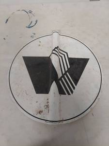 lot 3420 image: Western Airlines Round Metal Logo Sign