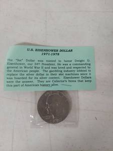 lot 3428 image: 1977 U.S. Eisenhower Dollar Coin