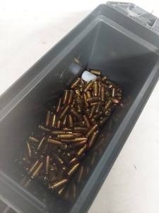 lot 3429 image: 9MM Cartridges in Ammo Box - 319 Rounds