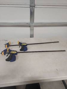 lot 3451 image: Irwin Quick-Grip Bar Clamps - Set of 2 - 24 in