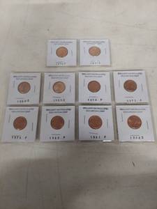 lot 3457 image: Uncirculated Lincoln and Wheat Penny Collection