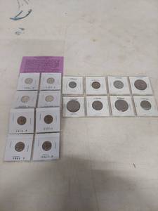 lot 3459 image: Uncirculated Roosevelt Dimes and Foreign Coins