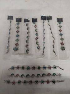 lot 3461 image: Shell Jewelry Collection - Moons, Stars and Clovers Bracelets