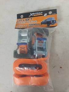 lot 3505 image: XStrap Heavy Duty 1in x 10ft Ratchet Tie Down Straps - 2 Pack