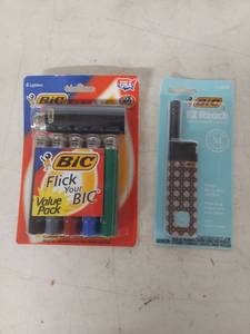 lot 3508 image: BIC Lighter Bundle - Classic 6-Pack and EZ Reach