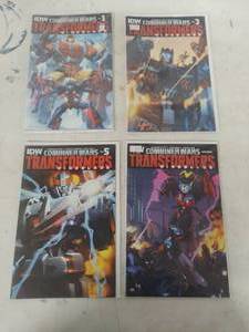 lot 3575 image: IDW Transformers Comics Issue #1-4 Complete Set
