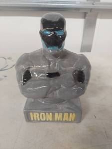 lot 3595 image: Iron Man Ceramic Bust Bank
