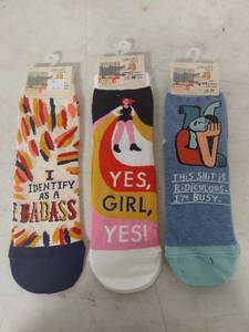 lot 1008 image: Blue Q Womens Novelty Ankle Socks Set