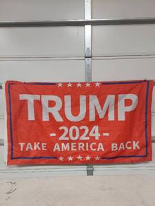 lot 1026 image: Trump 2024 Campaign Flag 5x3