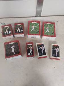 lot 3873 image: Hallmark Baseball Legends Ornament Collection