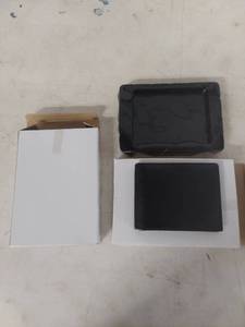 lot 4111 image: (2) Black Leather Bifold Wallets
