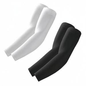 lot 1008 image: ROXUN 2 Pairs Arm Sleeves, Cooling UV Sun Protection Sports Compression for MenWomen BlackWhite