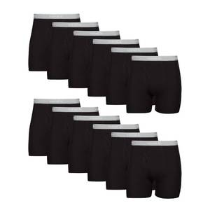 lot 1114 image: Hanes Men Hanes Boxer Briefs, Cool Dri Moisture-Wicking Underwear, Cotton No-Ride-up for Men, XL