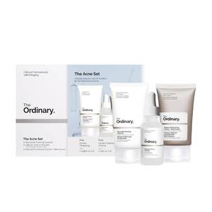 lot 1125 image: The Ordinary The Acne Set, 3-Step Skin Regimen with Glucoside Foaming Cleanser, Salicylic Acid 2% Solution, and Natural Moisturizing Factors  Beta Glucan  Skin Care Set
