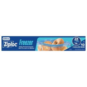 lot 1127 image: Ziploc Two Gallon Freezer Bags with Grip n Seal Technology - 10ct