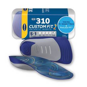 lot 1148 image: Dr. Scholls Custom Fit Orthotics 34 Length Arch Support Shoe Inserts - Plantar Fasciitis Relief Insoles for Men and Women, Immediate All-Day Total Lower Body Pain Relief, FSA HSA Eligible, CF310
