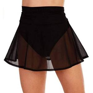 lot 1169 image: SHIBAOZI Women Girls Swim Cover Ups Swimsuit Cover-up Skirts Short Mesh Sheer See-Thru Bikini Coverups (L, Black)