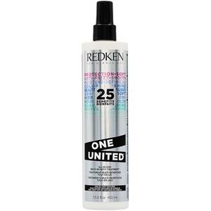 lot 1172 image: Redken One United All-In-One Leave In Conditioner - Multi-Benefit Leave In Treatment For All Hair Types, Heat Protectant and Detangler Spray, Paraben-Free, 13.5 Fl Oz