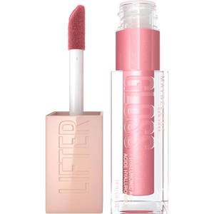 lot 1194 image: Maybelline Lifter Gloss, Hydrating Lip Gloss with Hyaluronic Acid, High Shine for Plumper Looking Lips, Brass, Pink Neutral, 0.18 Ounce