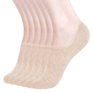 lot 1197 image: DIBAOLONG Womens No Show Socks Non Slip Flat Boat Line Low Cut Socks 6 Pairs