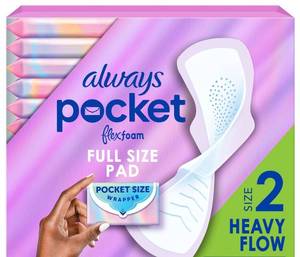 lot 1238 image: Always Pocket Flexfoam Size 2 Unscented Pads - Heavy - 20 count