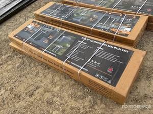 lot 5084 image: W (LDH-MS0808) LandHero - 8ft x 8ft Galvanized Apex Roof Metal Shed - Unused