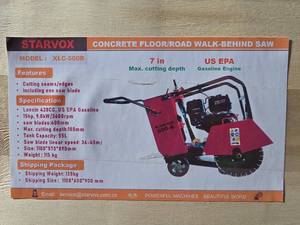 lot 2474 image: Starvox XLC-500B Concrete Floor Saw