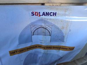 lot 2550 image: Sdlanch 20x30 Premium Heavy-Duty Greenhouse Tent SDL2030GT