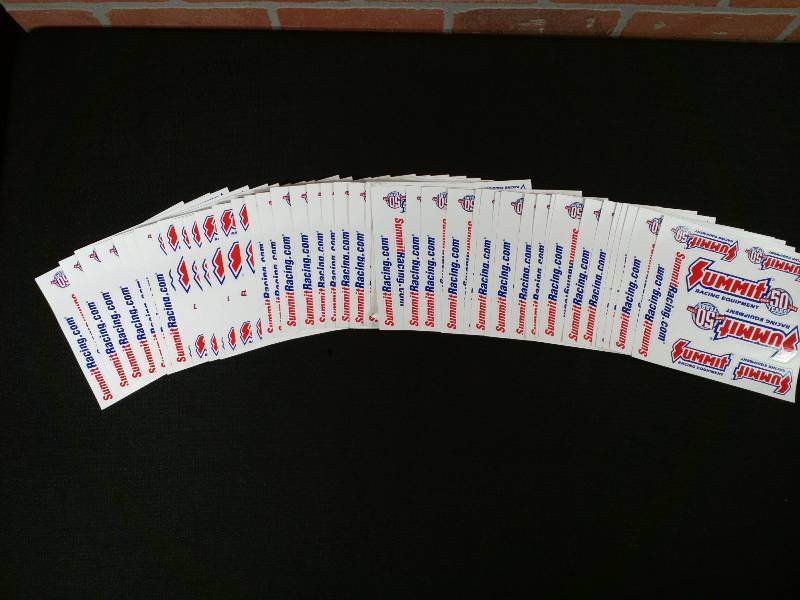 lot 5 image: Summit Racing Equipment Decal Stickers