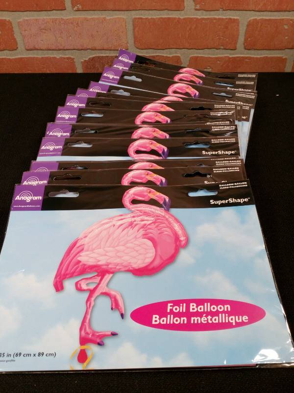 lot 67 image: Anagram Flamingo Beach Super Shape Foil Balloons