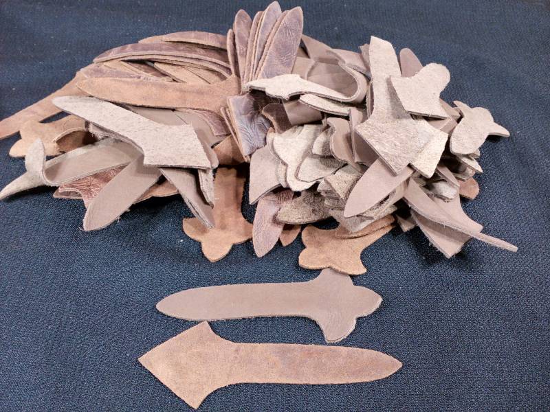 lot 155 image: Leather Straps For Crafting Luggage Earrings Books Journaling & More