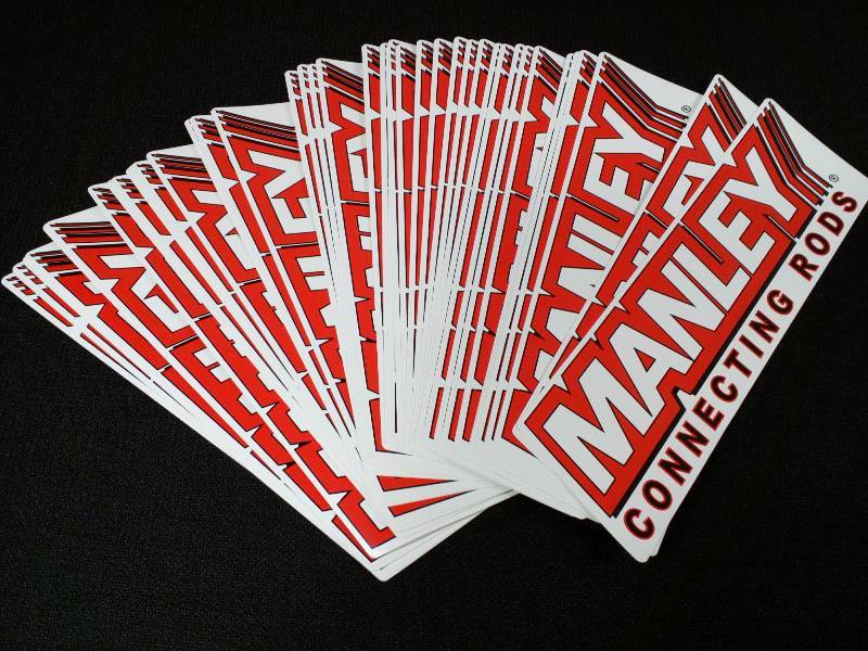 lot 13 image: Manley Connecting Rods Decal Stickers
