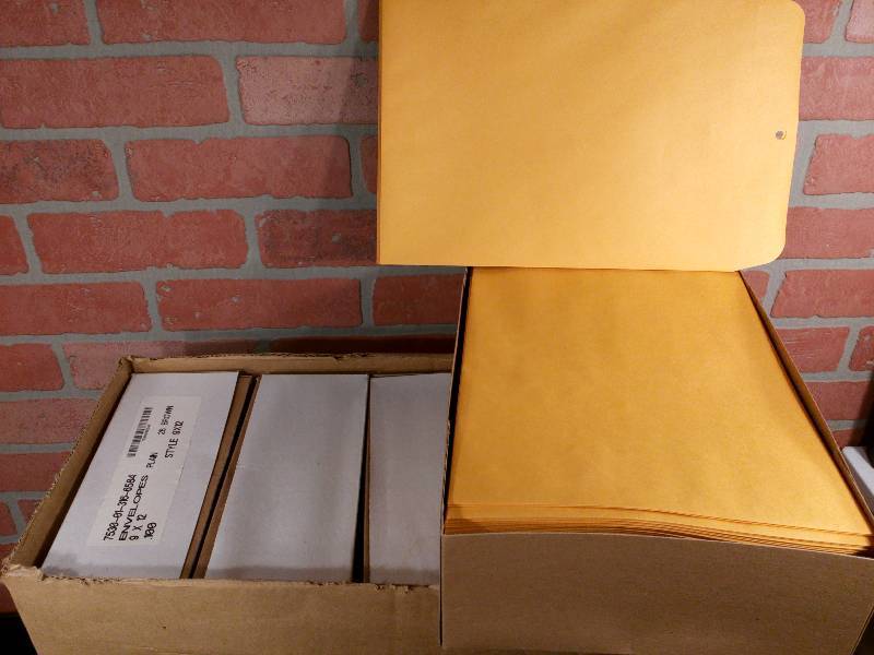 lot 167 image: Kraft Envelopes