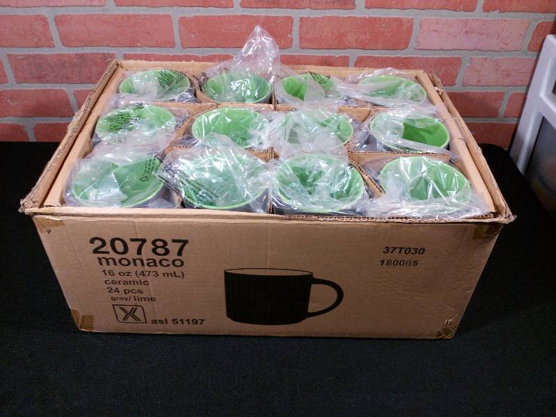lot 177 image: Monaco Ceramic Mugs With Logo