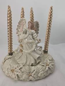 lot 11 image: Danbury Mint Millennium Angel Candle Holder