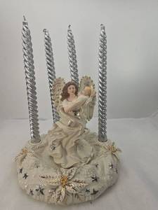 lot 12 image: Alleluia Angel 4-Candle Holder by Danbury Mint