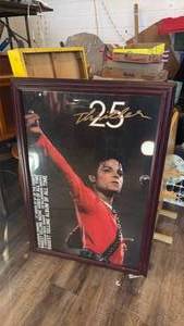lot 21 image: Michael Jackson Promotional Framed Poster
